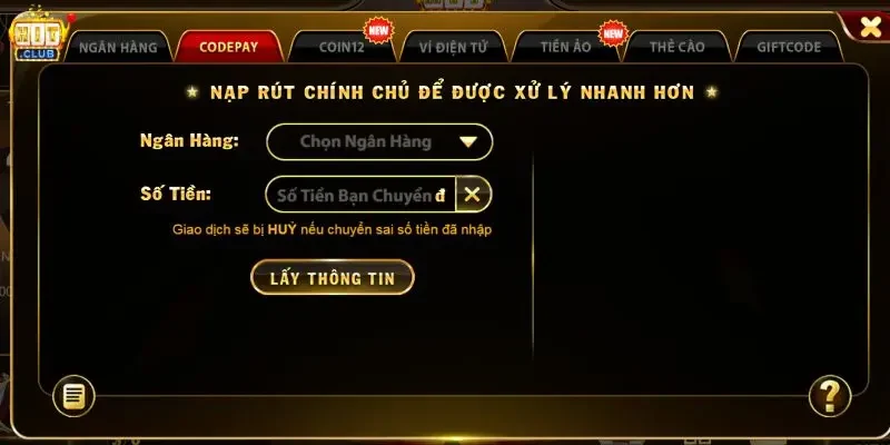 Mách Anh Em Cách Nạp Tiền Tại Cổng Game Hitclub