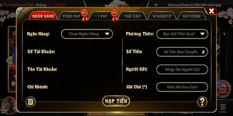 Hướng dẫn nạp và rút tiền tại Yo88 siêu dễ